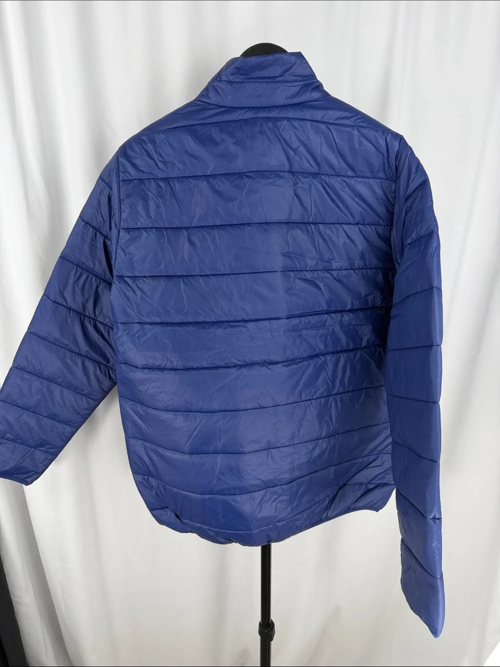 adidas Kids Navy Blue Quilted Puffer Jacket